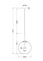 Подвесной светодиодный светильник Maytoni Cometa MOD056PL-L12G3K