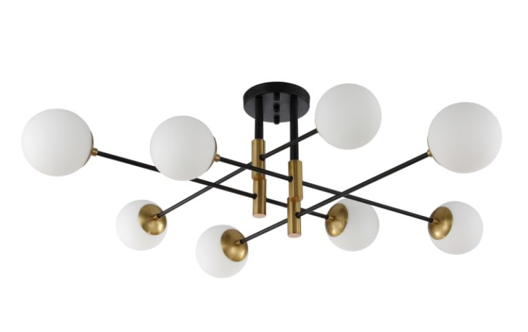 Потолочная люстра Crystal Lux Fidel FIDEL PL8 BLACK