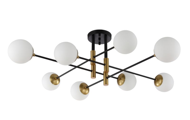 Потолочная люстра Crystal Lux Fidel FIDEL PL8 BLACK Потолочная люстра Crystal Lux Fidel FIDEL PL8 BLACK