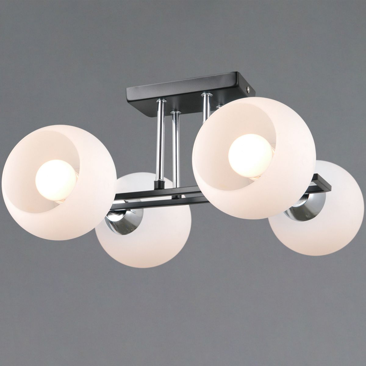 Потолочная люстра Illumico IL0791-4CSQ-25 BK CR TRENTO Потолочная люстра Illumico IL0791-4CSQ-25 BK CR TRENTO