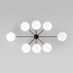 Потолочная люстра Eurosvet Opaline 70220/8 черный Smart a065767