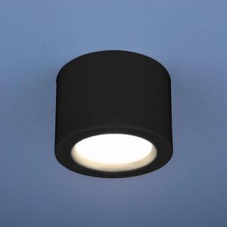Потолочный светодиодный светильник Elektrostandard DLR026 6W 4200K черный матовый 4690389120688