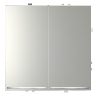 Проходной переключатель двухклавишный с подсветкой Voltum S70 VLS020405