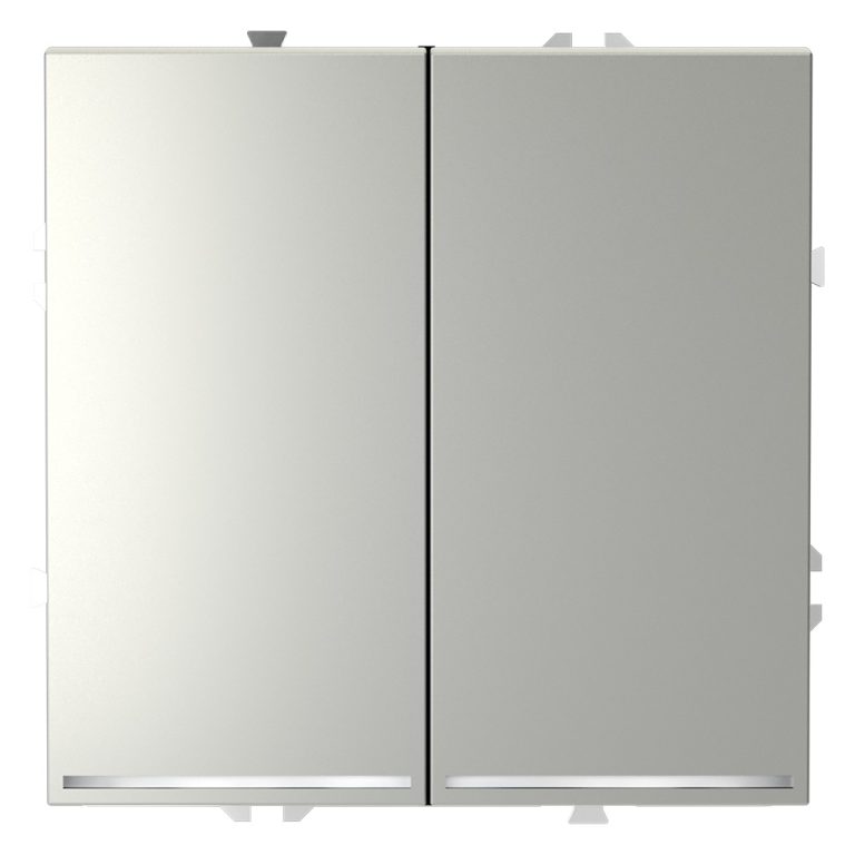 Проходной переключатель двухклавишный с подсветкой Voltum S70 VLS020405