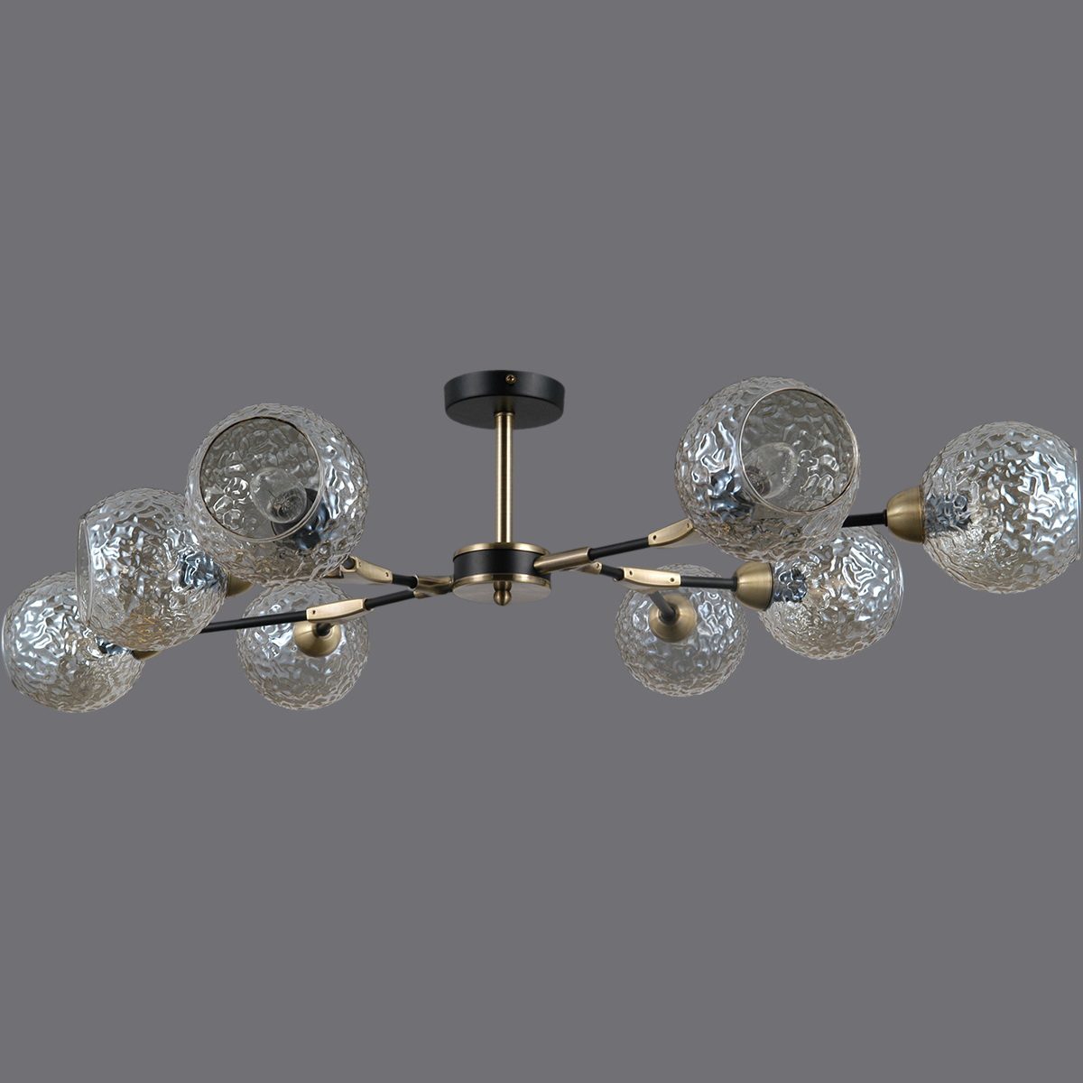Люстра на штанге Illumico IL0253-8CSQ-79 BK AB Люстра на штанге Illumico IL0253-8CSQ-79 BK AB
