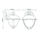 Уличный настенный светильник Gauss Aura GD028
