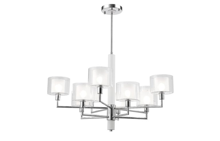 Люстра на штанге Crystal Lux MAESTRO SP-PL5+5 CHROME