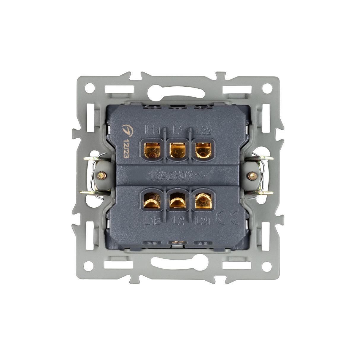 Механизм выключателя одноклавишный перекрестный  Arlight SWT-MKX1-PL-BK (250V, 16A) 043719 Механизм выключателя одноклавишный перекрестный  Arlight SWT-MKX1-PL-BK (250V, 16A) 043719