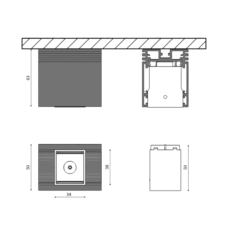 Трековый светильник DesignLed SY-601231-BL-2-NW 003581