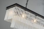 Подвесная люстра Delight Collection 1920s Odeon KR0387P-10C/P black/frost