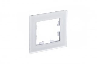 Рамка 1-ая Systeme Electric AtlasDesign Nature Матовое стекло белый ATN330101