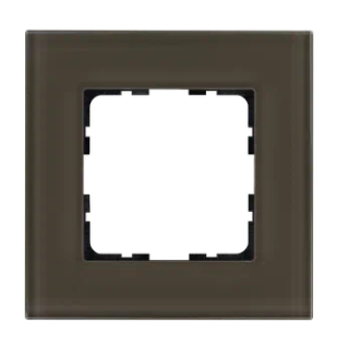 Рамка 1-постовая стекло цвет Каперсовый Jasmart G1001GT