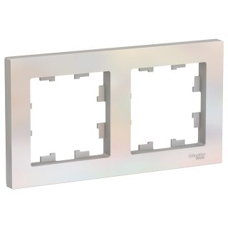 Рамка 2-ая, универсальная Systeme Electric AtlasDesign Жемчуг ATN000402