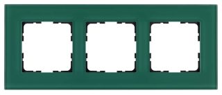 Рамка 3-постовая стекло цвет Лазурный Jasmart G1003GJ