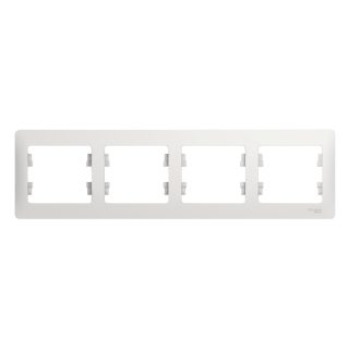 Рамка 4-ая Systeme Electric Glossa Белый GSL000104