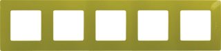 Рамка 5-постовая Legrand Etika зелёный папоротник 672545