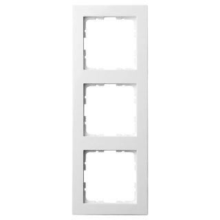 Рамка Jasmart G-Classic 3-постовая белый глянцевый поликарбонат G1003W