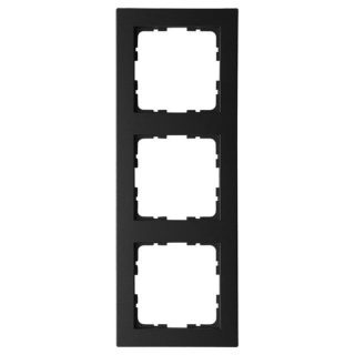 Рамка Jasmart G-Classic 3-постовая черный матовый (soft touch) поликарбонат G1003PB