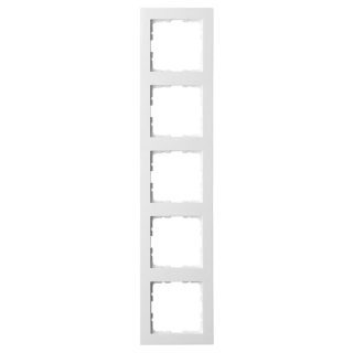 Рамка Jasmart G-Classic 5-постовая белый глянцевый поликарбонат G1005W