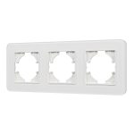 Рамка на 3 поста стеклянная Arlight FRM-OMALI-GS-3-WH 049696