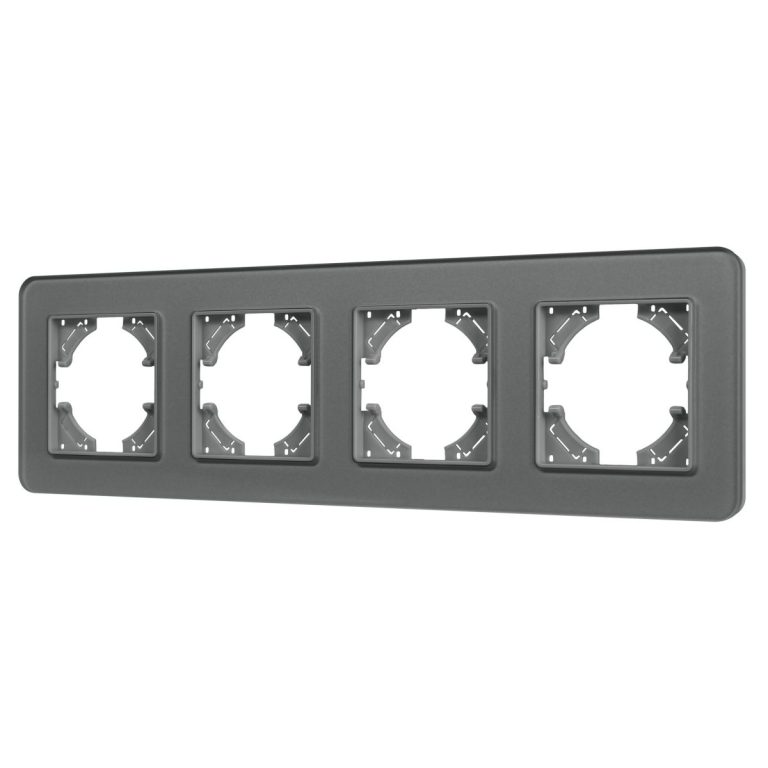 Рамка на 4 поста стеклянная Arlight FRM-OMALI-GS-4-GR 049702