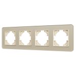 Рамка на 4 поста стеклянная Arlight FRM-OMALI-SFGS-4-GD 049719