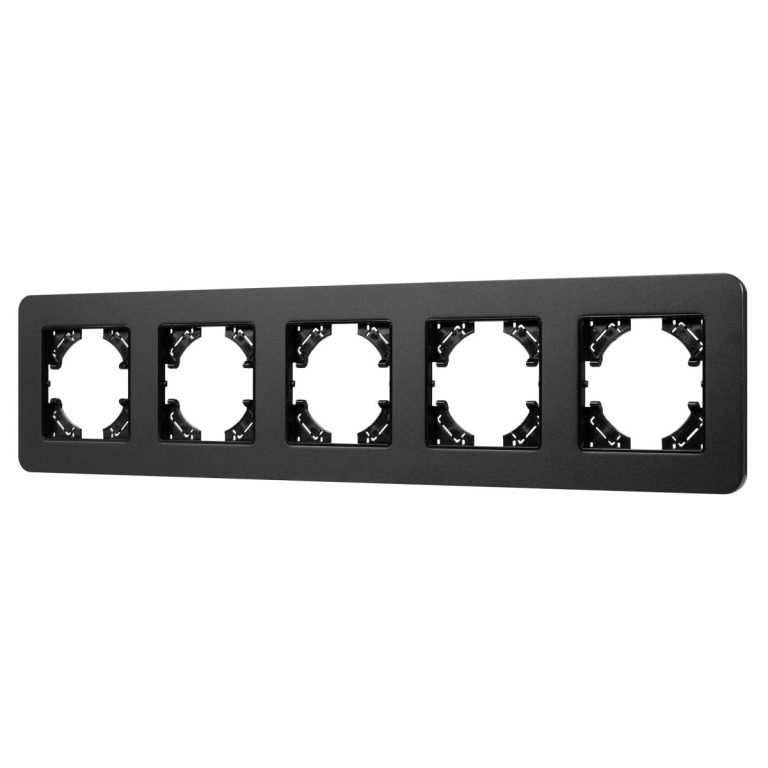 Рамка на 5 постов алюминиевая Arlight FRM-AKIRY-SFAL-5-BK 049747