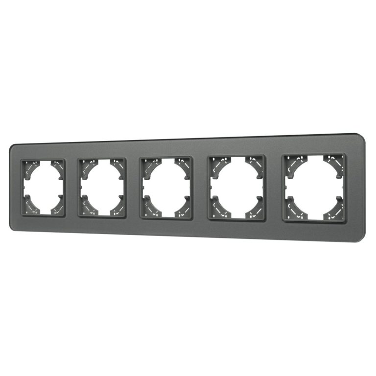 Рамка на 5 постов стеклянная Arlight FRM-OMALI-GS-5-GR 049706
