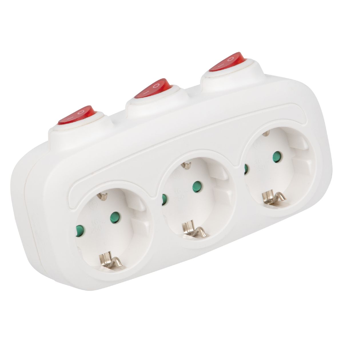 Разветвитель сетевой с выключателем Uniel S-GES3-16OB WHITE UL-00011239 Разветвитель сетевой с выключателем Uniel S-GES3-16OB WHITE UL-00011239