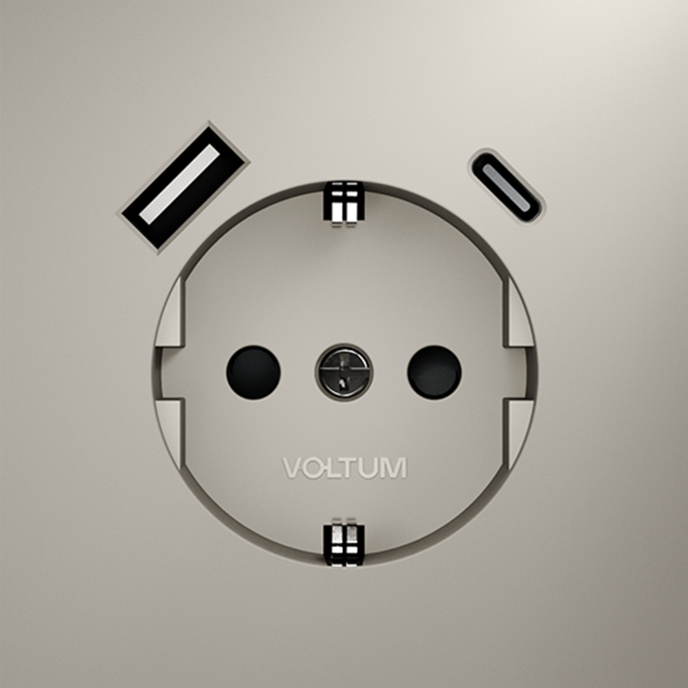 Розетка с USB, A+C Voltum S70 VLS040503 Розетка с USB, A+C Voltum S70 VLS040503