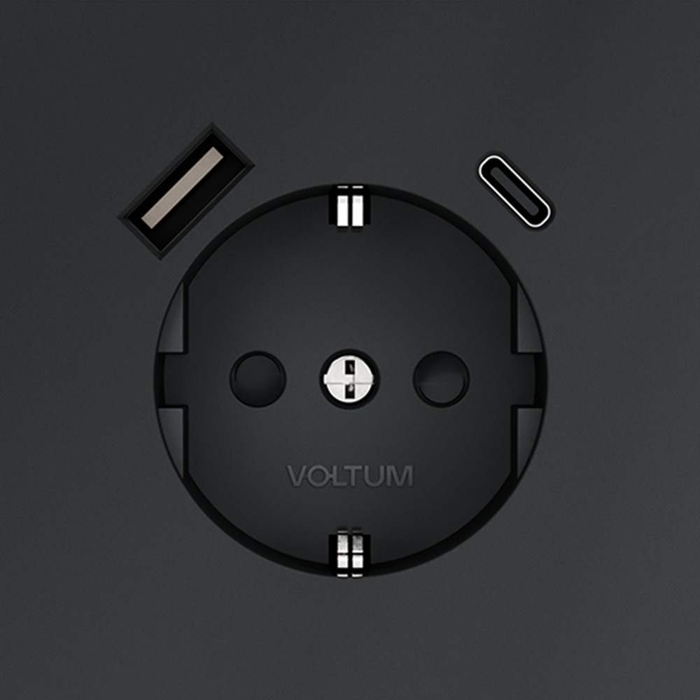 Розетка с USB, A+C Voltum S70 VLS040507 Розетка с USB, A+C Voltum S70 VLS040507