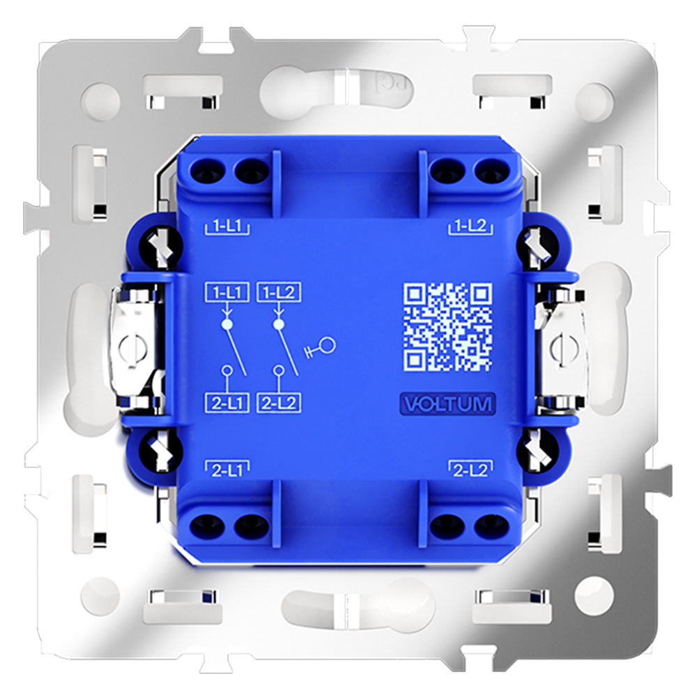 Выключатель двухклавишный Voltum S70 VLS020102 Выключатель двухклавишный Voltum S70 VLS020102