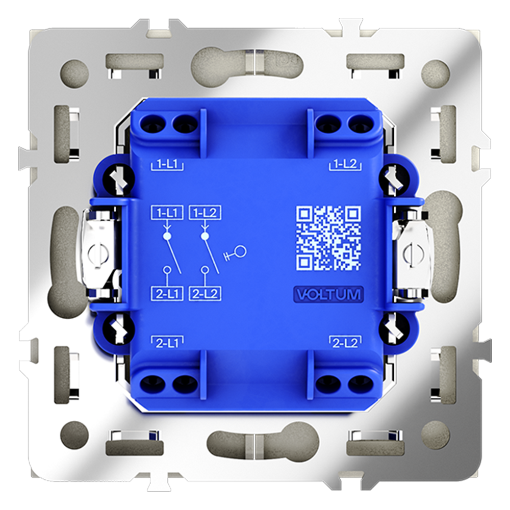 Выключатель двухклавишный Voltum S70 VLS020105 Выключатель двухклавишный Voltum S70 VLS020105