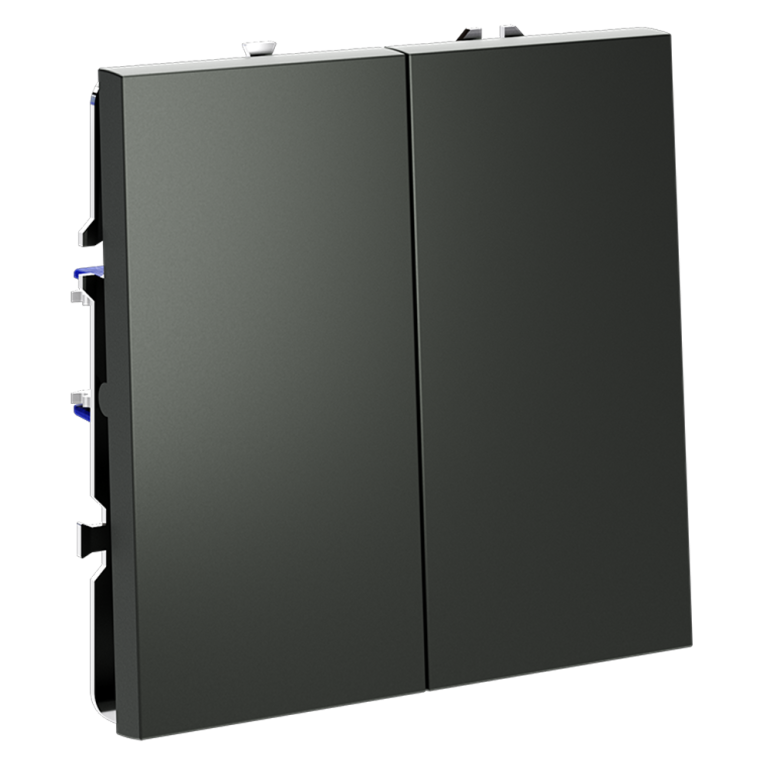 Выключатель двухклавишный Voltum S70 VLS020106