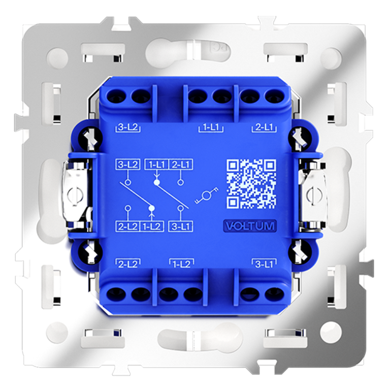 Проходной переключатель двухклавишный Voltum S70 VLS020302