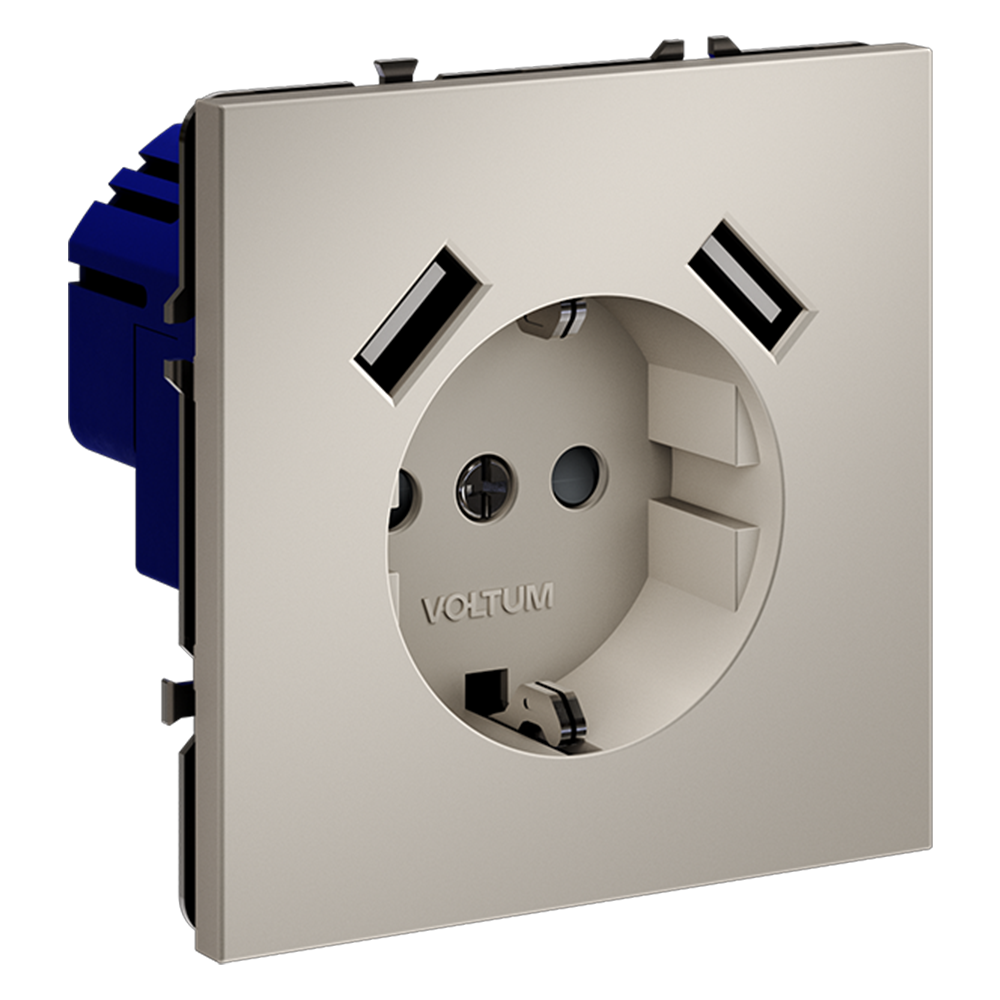 Розетка с USB, А+А Voltum S70 VLS040403 Розетка с USB, А+А Voltum S70 VLS040403