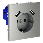 Розетка с USB, А+А Voltum S70 VLS040405