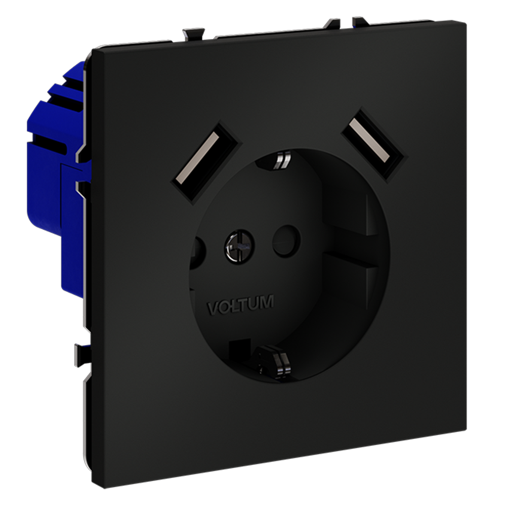 Розетка с USB, А+А Voltum S70 VLS040408 Розетка с USB, А+А Voltum S70 VLS040408