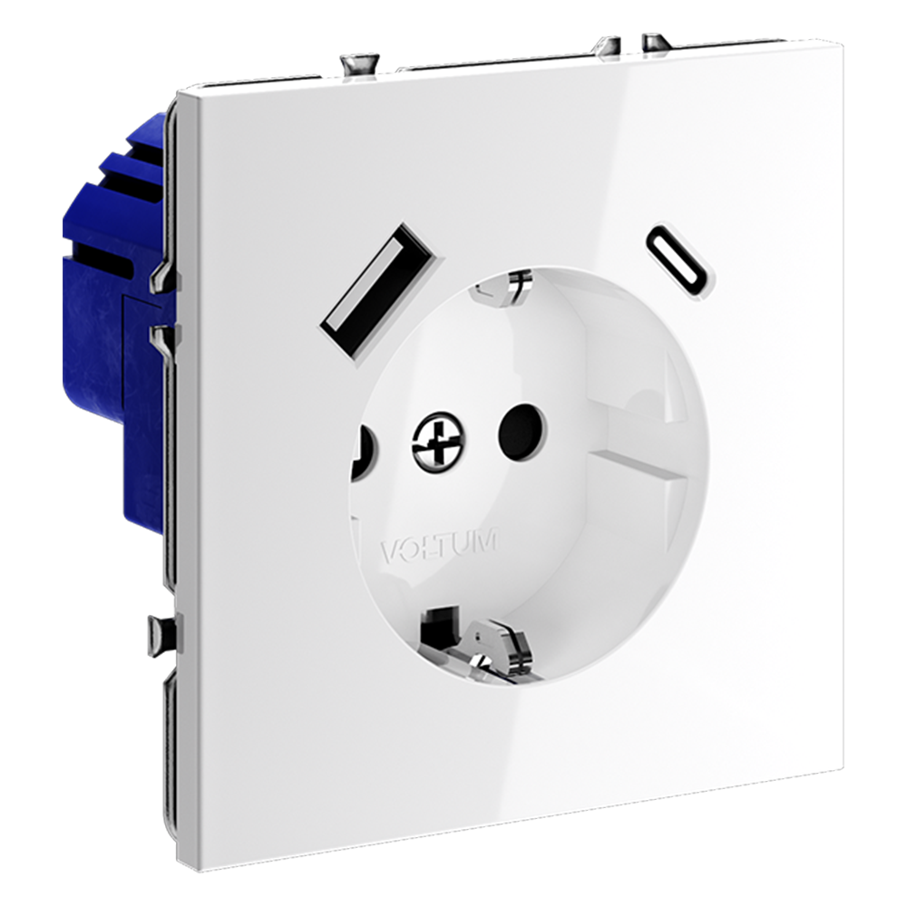 Розетка с USB, A+C Voltum S70 VLS040501 Розетка с USB, A+C Voltum S70 VLS040501