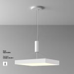 Потолочный светильник Maytoni Zon C032CL-90W3K-SQ-W