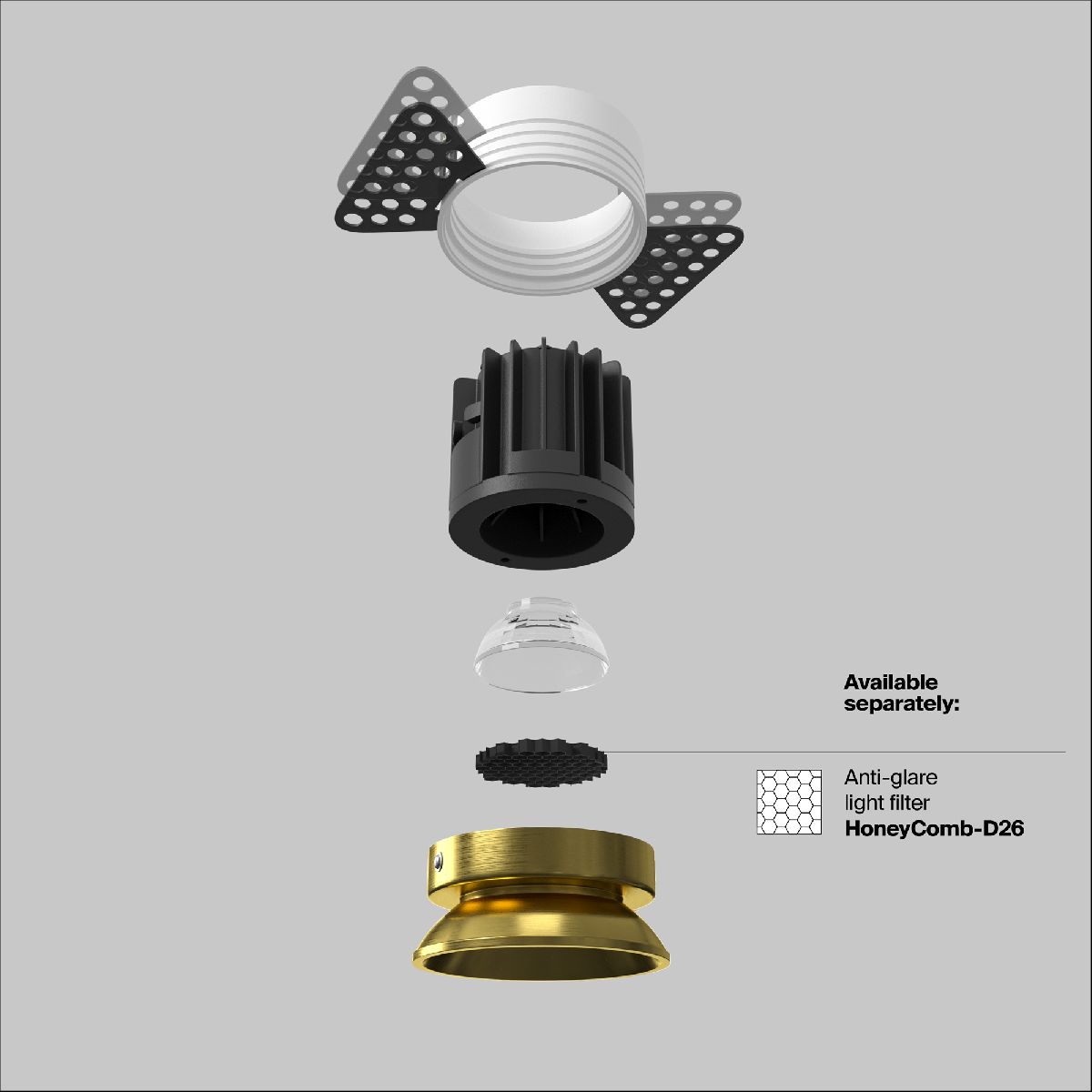 Встраиваемый светильник Maytoni Round DL058-12W3K-TRS-BS Встраиваемый светильник Maytoni Round DL058-12W3K-TRS-BS