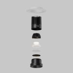 Встраиваемый светильник Maytoni Dip DL121-15W-4K-TRS-B