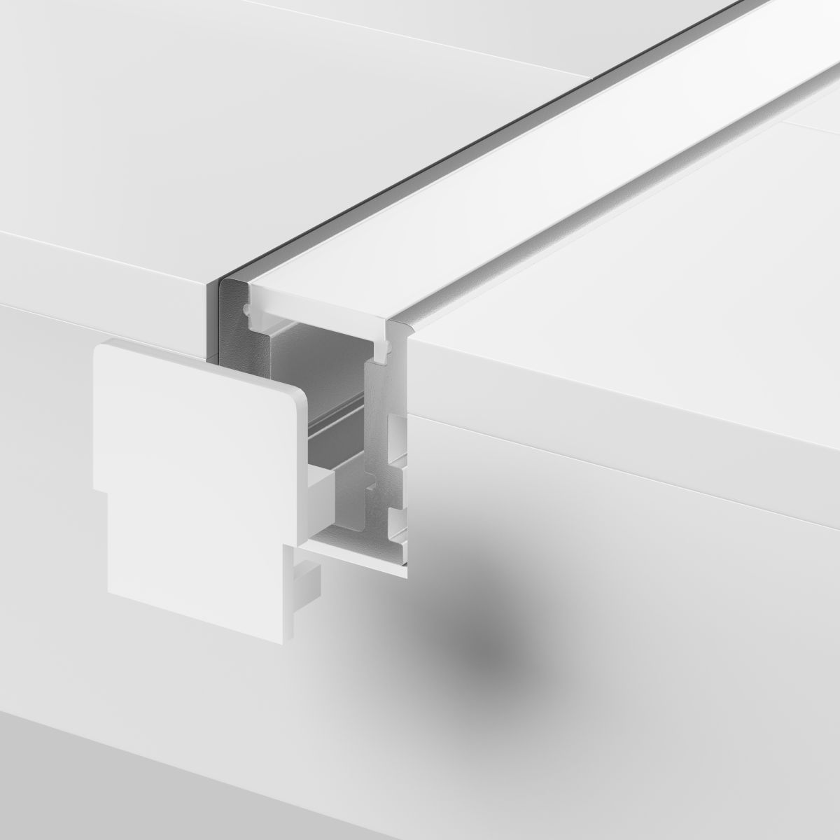 Алюминиевый профиль встраиваемый в пол 26x26 Maytoni Led Strip ALM-2626-S-2M 636016 Алюминиевый профиль встраиваемый в пол 26x26 Maytoni Led Strip ALM-2626-S-2M 636016