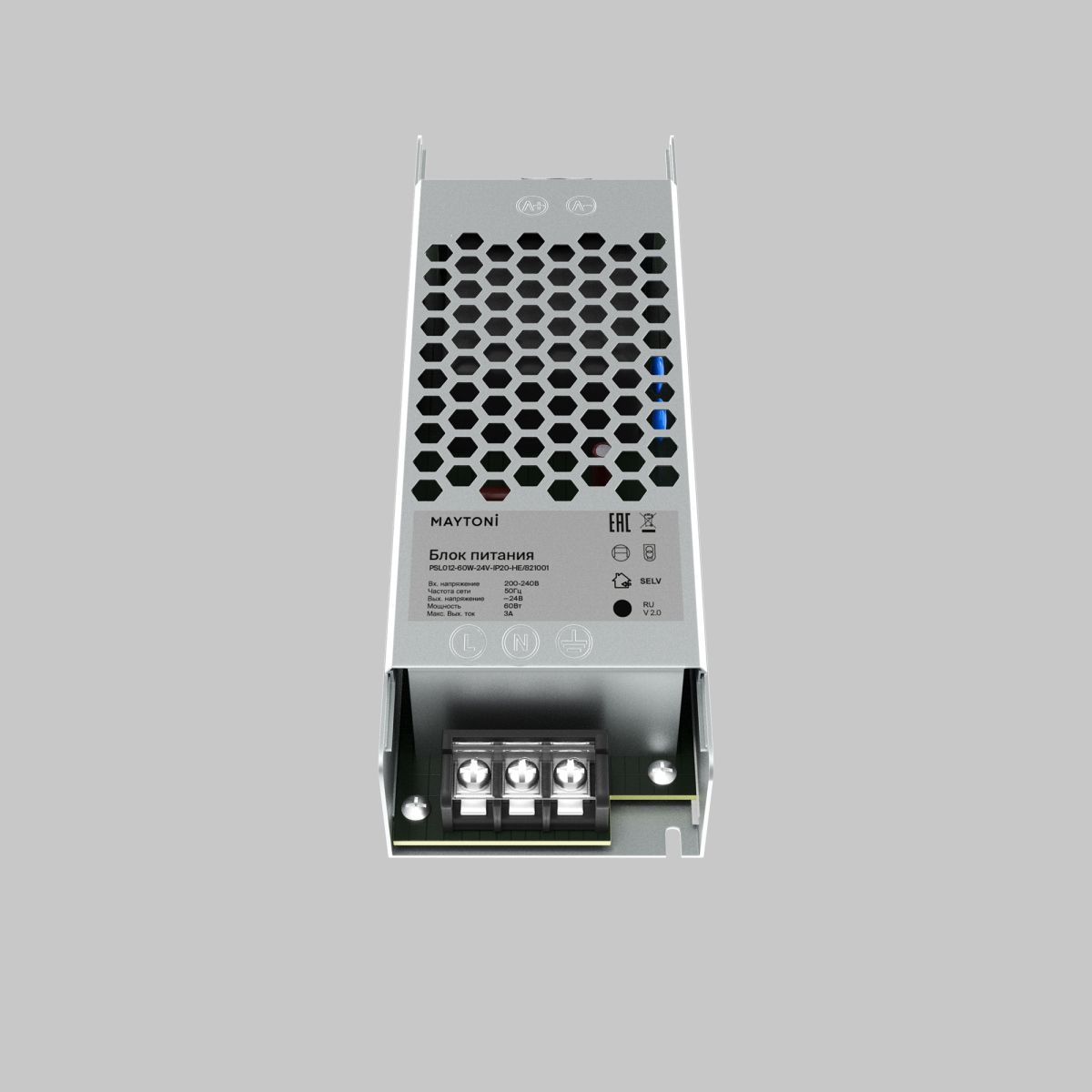 Блок питания Maytoni PSL012 60Вт DC24В IP20 821001 Блок питания Maytoni PSL012 60Вт DC24В IP20 821001