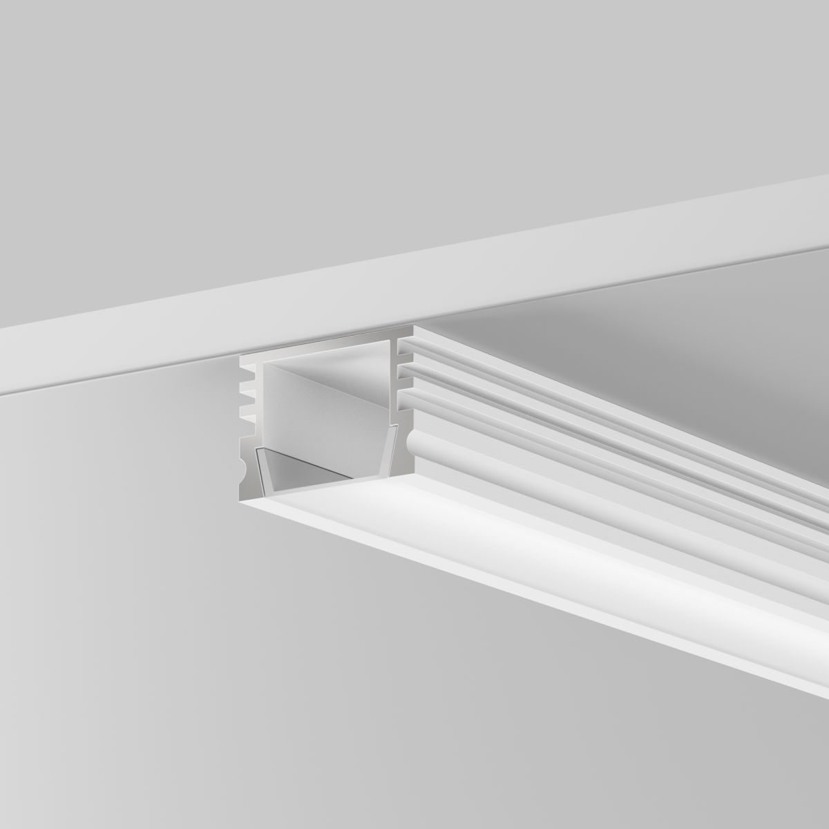 Алюминиевый профиль накладной 16x12 Maytoni Led Strip ALM-005-W-2M 631006 Алюминиевый профиль накладной 16x12 Maytoni Led Strip ALM-005-W-2M 631006