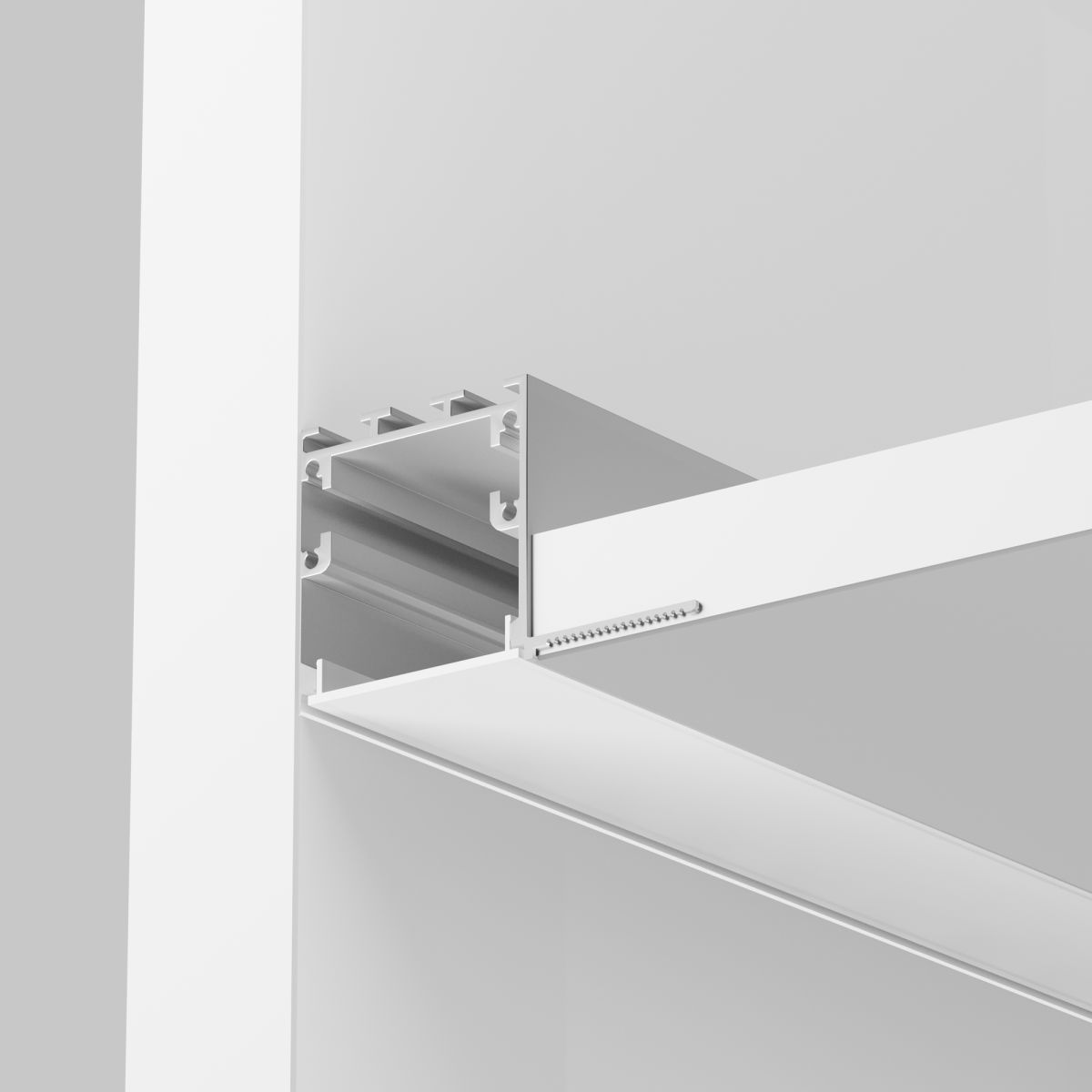 Алюминиевый профиль встраиваемый скрытого монтажа 59x59 Maytoni Led Strip ALM-5959-S-2M 636014 Алюминиевый профиль встраиваемый скрытого монтажа 59x59 Maytoni Led Strip ALM-5959-S-2M 636014