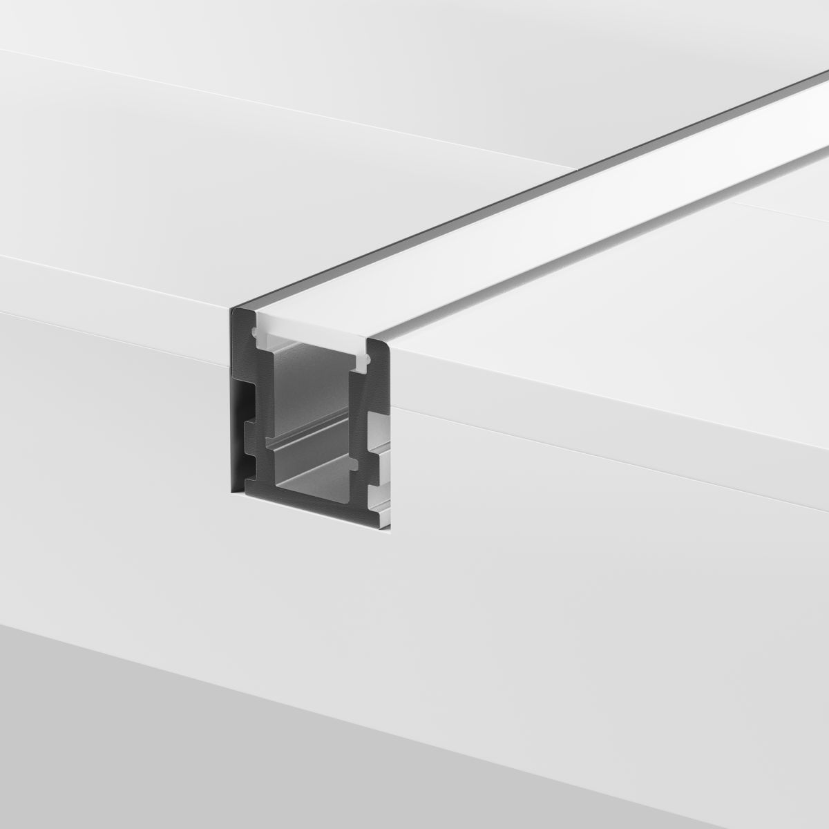 Алюминиевый профиль встраиваемый в пол 26x26 Maytoni Led Strip ALM-2626-S-2M 636016 Алюминиевый профиль встраиваемый в пол 26x26 Maytoni Led Strip ALM-2626-S-2M 636016