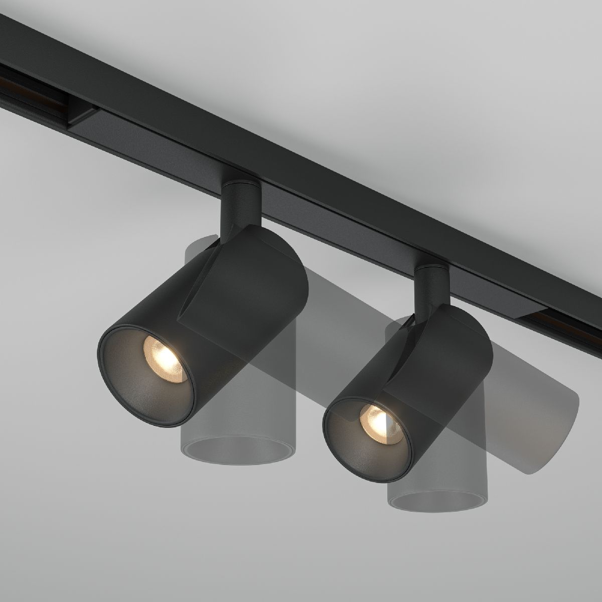 Трековый магнитный светильник Maytoni Focus Duo TR176-1-2X5WTW-M-B Трековый магнитный светильник Maytoni Focus Duo TR176-1-2X5WTW-M-B