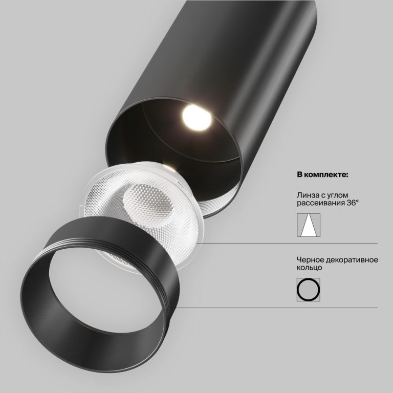 Трековый магнитный светильник Maytoni Focus LED TR032-4-20WTW-M-DSZ-B