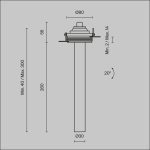 Встраиваемый светодиодный светильник Maytoni Technical Ceiling Focus T C140TRS-L300-7W3K-B